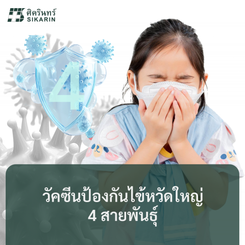 วัคซีนป้องกันไข้หวัดใหญ่ 4 สายพันธุ์
